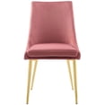 thumbnail image 5 of Home Square 2 Piece Modern Velvet Accent Dining Chair Set in Dusty Rose, 5 of 8