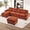 Orange, variant on Wiilayok 114" U Shaped Sectional Sofa with Chaise Lounge and Ottoman,Chenille Modular Sectional Sofa Couch for Living Room,Orange
