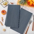 thumbnail image 3 of Navy Blue Striped Kitchen Towels Set of 4, Modern Abstract Art Aesthetics Soft Microfiber Dish Towels, Absorbent Quick-Dry Washable Dishcloths for Kitchen Cleaning, Drying Dishes, 18x28 Inches, 3 of 9