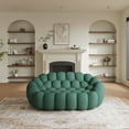 thumbnail image 1 of The Magic Home 80" 2-Seater Bubble Curved Couch, Green, 1 of 10