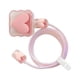 thumbnail image 2 of Funda protectora para cable de cargador USB, protector de cable DIY, cabezal del cargador, línea de datos Amo el rosa, 2 of 9