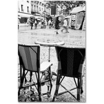Trademark Fine Art "Paris Cafe for 2" Canvas Art by Yale Gurney