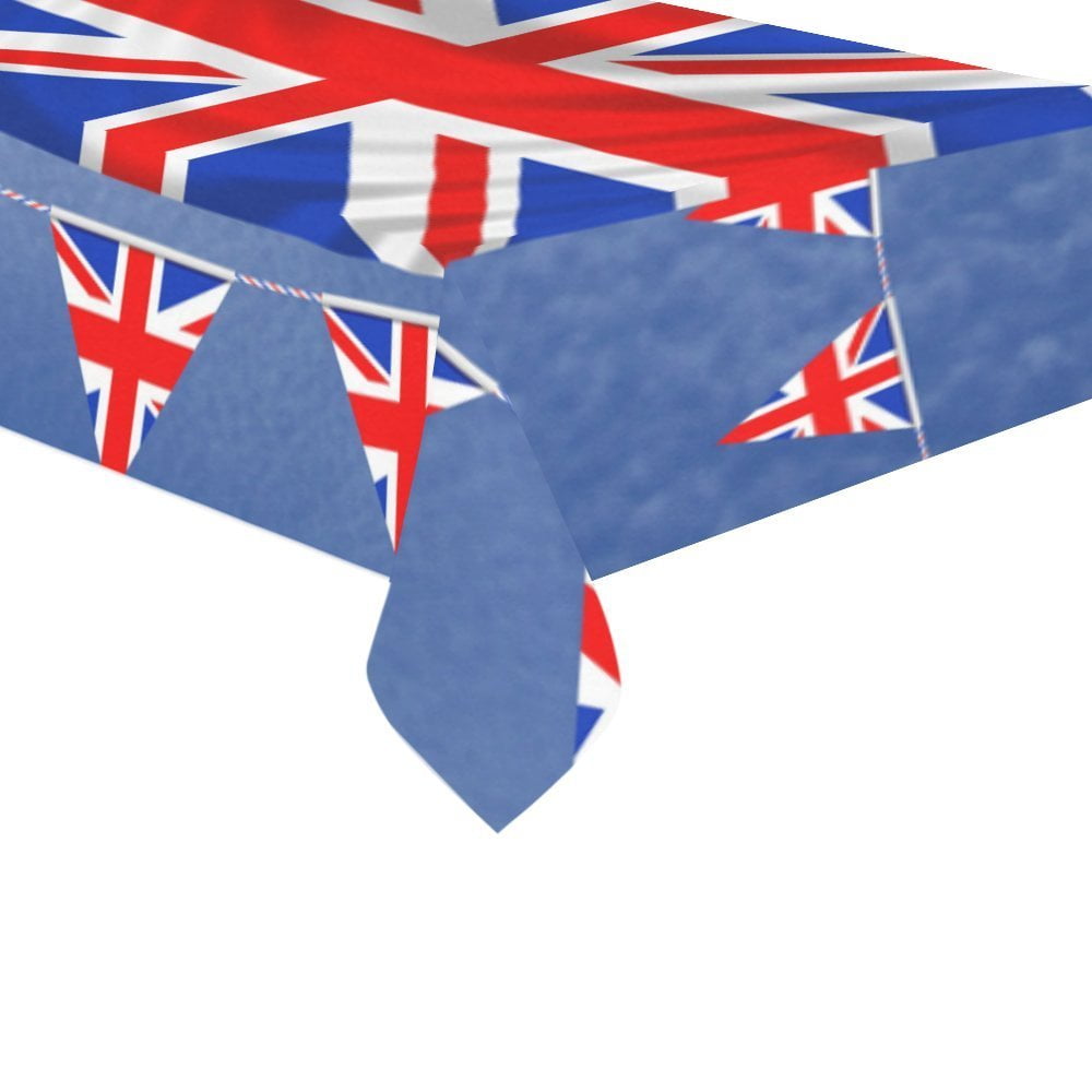 MYPOP British Union Jack Vintage Flag Tablecloth Set 60x104 Inches