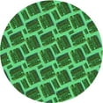 thumbnail image 1 of Ahgly Company Machine Washable Indoor Round Transitional Deep Emerald Green Area Rugs, 6' Round, 1 of 7