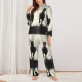 thumbnail image 2 of Pajamas for Women Set - Wild Horses in Motion Comfy Long Sleeve Button Up Pajama Sets for Women 2 Piece, Soft Sleepwear Nightwear Pjs Lounge Sets for Women with Pockets, 2 of 6