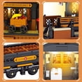 thumbnail image 6 of 39117 Cowboy City Train Station Building Blocks with LED Lights, 2640 PCS Western Railway Station & Steam Train Model Kit for Adults, Wild West Architecture, 6 of 7