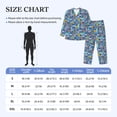 thumbnail image 4 of Lsque Cute Flat Fish Pattern Long Sleeve Pajama Set for Men - Soft 2-Piece Sleepwear and Loungewear Set with Pockets, Comfy Nightwear-X-Large, 4 of 7