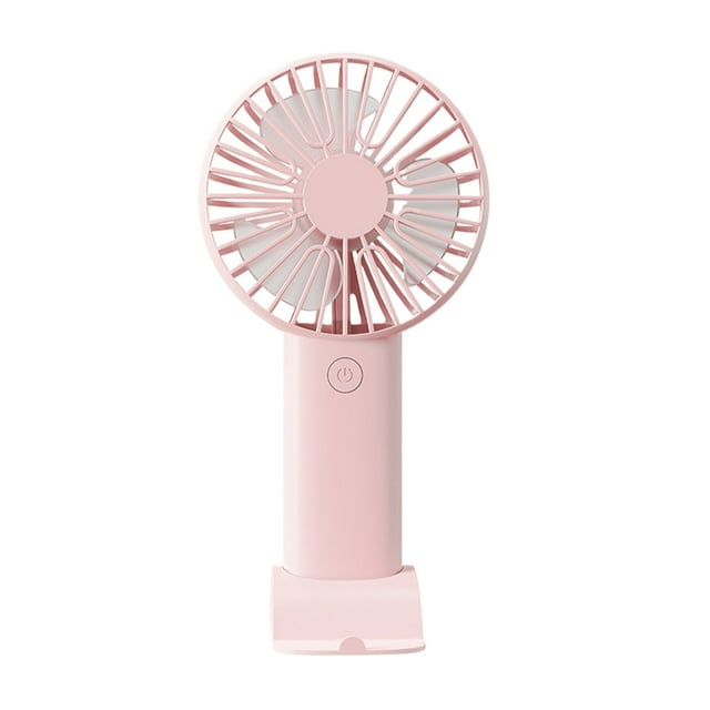 Advancent Soporte de escritorio con carga USB, ventilador pequeño de estilo de bolsillo, ajuste de tres velocidades para funcionamiento Electrodomésticos Polvo de flor de cerezo