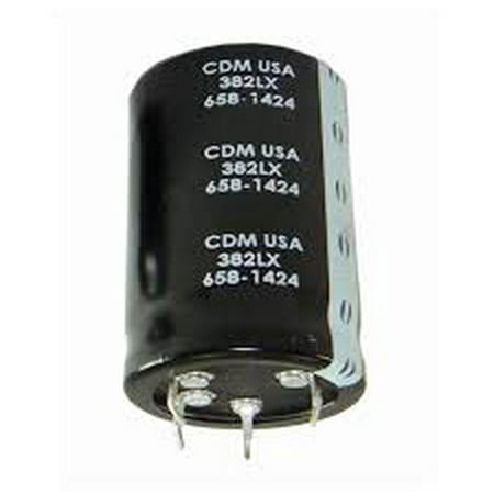 

Cornell Dubilier 382LX332M250N082 Aluminum Electrolytic Capacitor - Radial - Through Hole - 4 pin Snap-In - 3300uF - 250VDC - 40mm Dia x 80mm