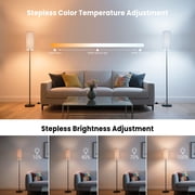 DAYBETTER Floor Lamp for living room, Dimmable Floor Lamp with Remote Control, 3000K-6000K, 9W LED Bulbs, Tall Lamps for Living Room, Bedroom, Office