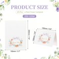 thumbnail image 2 of Uxcell 25Pcs Thank You Cards, 5.9"x7.9" Floral Folded Blank Cardstock, Thank You Notes for Greeting Cards Wedding Graduation Birthday DIY Craft Invitations, Daisy Wreath Style, 2 of 6
