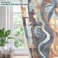thumbnail image 4 of Women in Brown Blackout Curtains Thermal Insulation 63 inch Grommet for Bedroom Living Room Bathroom Kitchen Windows 2 Pack, 4 of 6