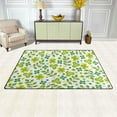 thumbnail image 3 of SKYSONIC Lightweight Soft Area Rugs Green Leaves Floor Mat for Kids Playing Room Hardwood Floor Living Room Nursery Rugs, 60x39 in, 3 of 6