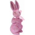 thumbnail image 7 of 2PCS Easter Decoration Sparkling Foam Bunny Figurine with Bow tie 8.6" Glitter Rabbit Tabletop Ornament for Easter Centerpieces Spring Home Office Table Decor, 7 of 7