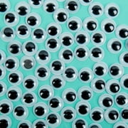 Hello Hobby Small Black and White Plastic Wiggly Eyes, 80-Pack