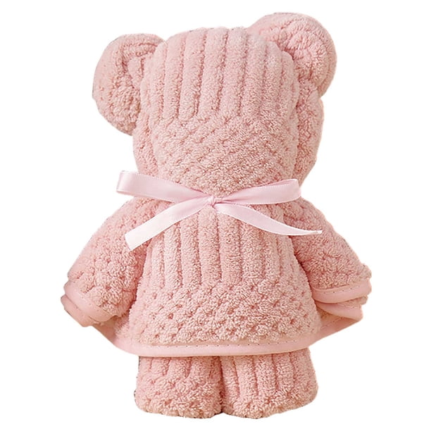 Regalos de Navidad para Mamá, Alta Densidad Regalo Oso Toalla 35x75cm, Super Suave Lindo Oso Toalla para Niños, Niñas, Bebé Ducha, Cumpleaños, Favores de Fiesta