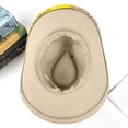 thumbnail image 4 of Valora Stylish Western Cowboy Hat For Men And Women Wide Brim Fedora With Beaded Band Classic Outdoor Country Fashion Accessory White, 4 of 4