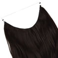 thumbnail image 5 of Women Invisible Wire Hair Extensions Hidden No Clip Natural Hair Extensions Long Soft Silky Straight Curly Hairpiece Wavy Hidden Hair Extension Synthetic Hairpieces 18-22 inch Hairpiece, 5 of 8