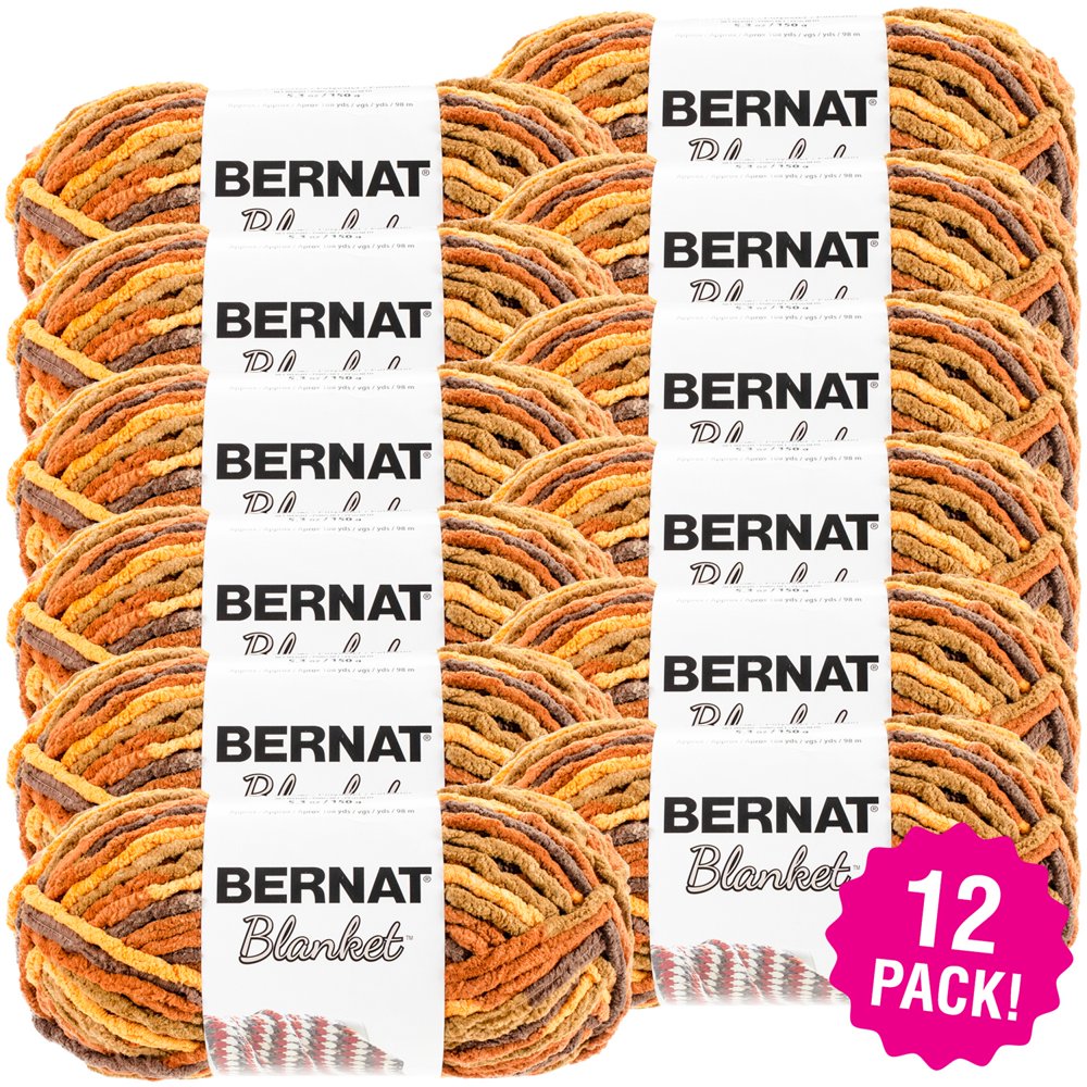 Bernat Blanket Yarn Fall Leaves, Multipack of 12