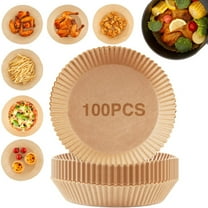 100 Pcs 6.3inch Air Fryer Paper Liner Parchment Nonstick Disposable, Round Baking Paper for Baking Air Fryer Microwave