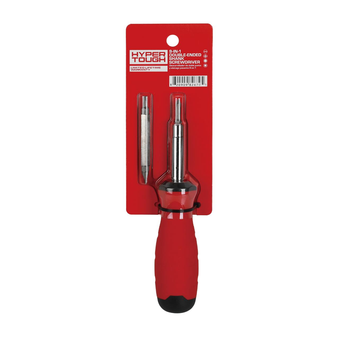 Destornillador Hyper Tough de 9 en 1 con agarres tri-ovalados cómodos de doble material 4