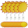 thumbnail image 4 of 1 establecimiento de letrero de mercancía Clip Clip de precio CLIPS Burst Signs Etiquetas de venta de letreros de papel de ráfaga, 4 of 6