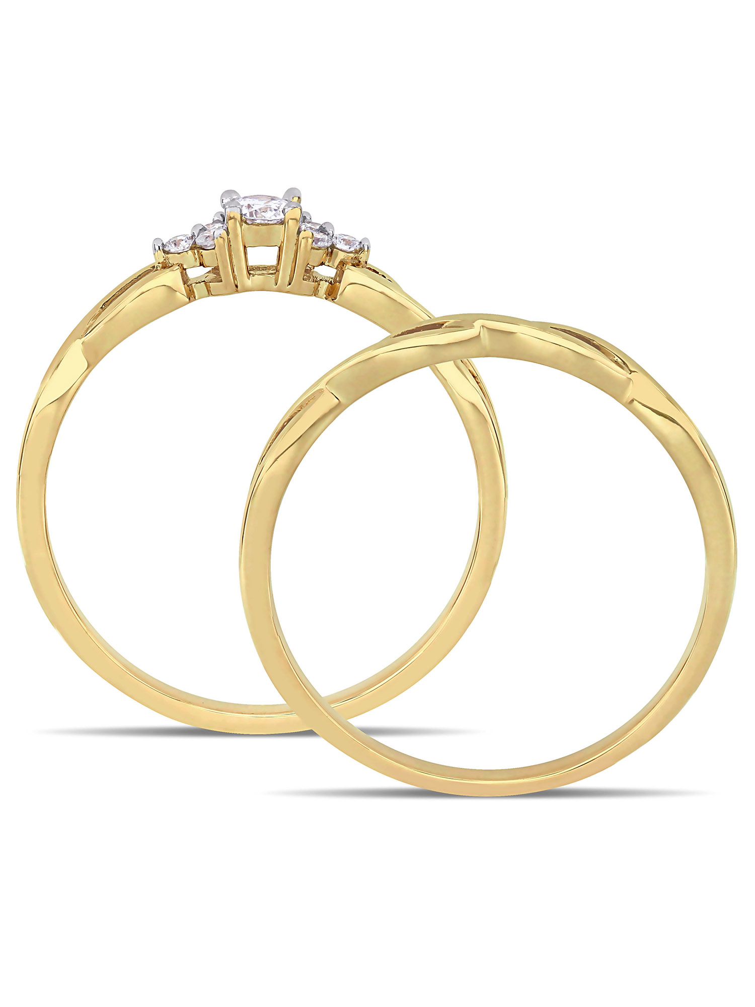 Everly Women's Diamond 10k Yellow Gold Bridal Set