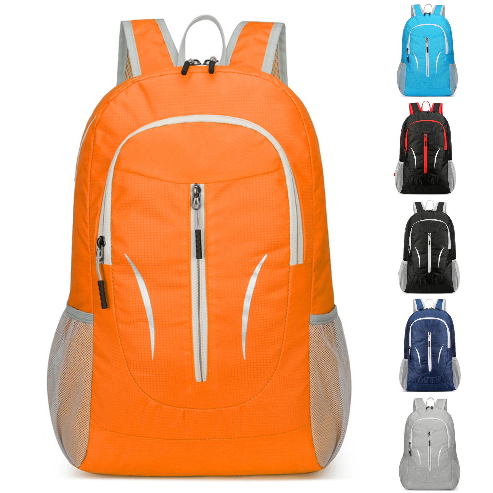 Unisex Lightweight Foldable Waterproof Backpack for Travel,Orange