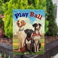 thumbnail image 3 of America Forever Play Ball Dogs Garden Flag Baseball 12.5 x18 inch Double Sided Ready To Play Baseball Garden Flag for Outdoor Dog Flag Yard Decoration, 3 of 7