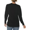 thumbnail image 4 of Oversized Statue of Liberty Skyline Graphic Long Sleeve Crewneck Tee - Black XL, 4 of 4