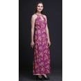 thumbnail image 3 of Bimba Floral Women Side Slits Long Casual Halter Maxi Dress Printed Party Wear-XX-Large, 3 of 6