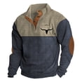 thumbnail image 3 of Chandail Sans Capuche pour Hommes pour un Confort Quotidien et Style Mode Urbaine, Manches Longues, Col Rond, pour Printemps Automne Hiver, 3 of 3