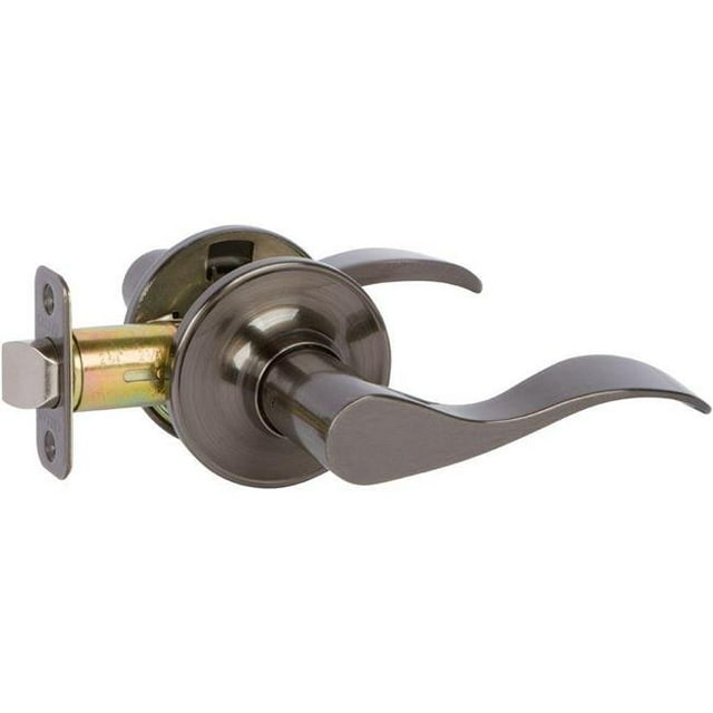 The Delaney 501TBNUS15ABPLVREV Polished Brass Passage Lever Reversible