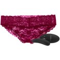 thumbnail image 1 of Remote Control Burgundy Lace Panty & Vibe Set in L/XL, 1 of 5