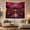 Cherry Courtyard, variant on Night Water Town with Lanterns and Cherry Blossoms Mystical Illustration for Anime Fans Asian Inspired Wall Art Housewarming Gift Tapestry Wall Hanging for Bedroom and Living Room