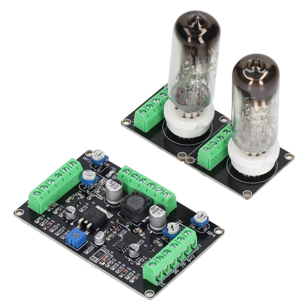 M Buder Placa Controladora de Tubo de Vacío 6E2 Módulo de Unidad Indicador de Nivel Doble Canal DC 12V Bricolaje Accesorios Electrónicos 15.00 cm / 5.91 in
