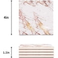 thumbnail image 3 of FMSHPON Marble Set of 6 Coaster for Drinks, Absorbent Ceramic Stone Coasters Cup Mat with Cork Base for Home Kitchen Room Coffee Table Bar Decor, 3 of 4