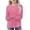Hot Pink, variant on Girls Shirts Long Sleeve Crewneck Tops Casual Cute Basic Tees 5-14 Years