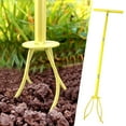 thumbnail image 2 of Adjustable Hand Tiller Garden Claw Twist Tiller Cultivator Tiller Soil Lawn Aerator Areator Loosen, Rototiller, Garden Tools. (Garden Soil Grabber), 2 of 6