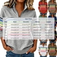 thumbnail image 4 of DIOAZUD Womens 1/4 Zip Pullover Striped Sweatshirt Collared Long Sleeve Fall Pullover Sweatshirt Casual Loose Fit Tops, 4 of 7