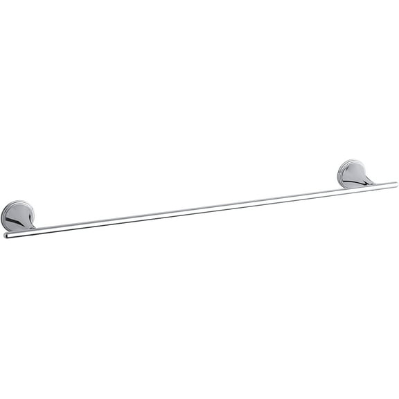 KOHLER K-360-CP Finial Traditional 24-Inch Towel Bar, Polished Chrome