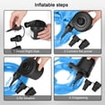 thumbnail image 4 of HLONK Air Pump for Inflatables  Portable Quick-Fill Electric Air Mattress Pump with 3 Nozzles  Inflator & Deflator Pumps for Outdoor Camping  Pool Floats  Inflatables Couch  Swimming Ring, 4 of 7