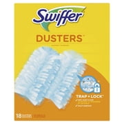 Swiffer Dusters Refill for Cleaning, Feather & Microfiber Duster Alternative, Unscented, 18 Count