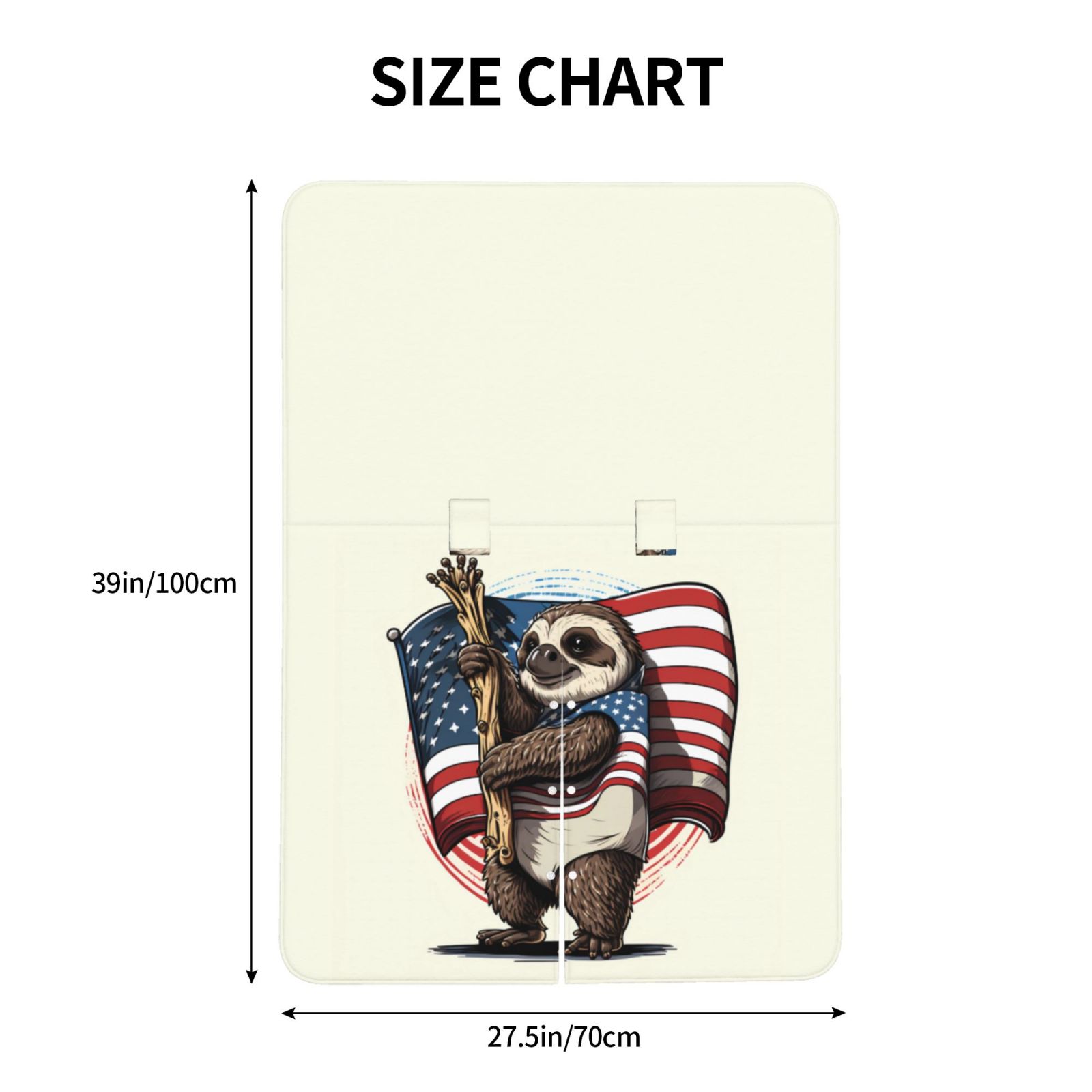 Car Seat Cover Baby - Cute Sloth American Flag Breathable Infant Car Seat Cover for Baby Carseat, Lightweight Comfort Baby Essentials Must Haves Newborn Stuff for Girl Boy