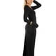 thumbnail image 3 of Jess por Meiko Vestido de Mujer de Manga Larga Cuello Cuadrado con Agujero para el Pulgar Cuerpo Ajustado Maxi Vestido M Negro, 3 of 6