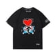 thumbnail image 2 of Keith haring Co Marca Doraemon Máquina De Impresión De Gato Pareja Camiseta De Manga Corta De Moda Algodón Puro, 2 of 4