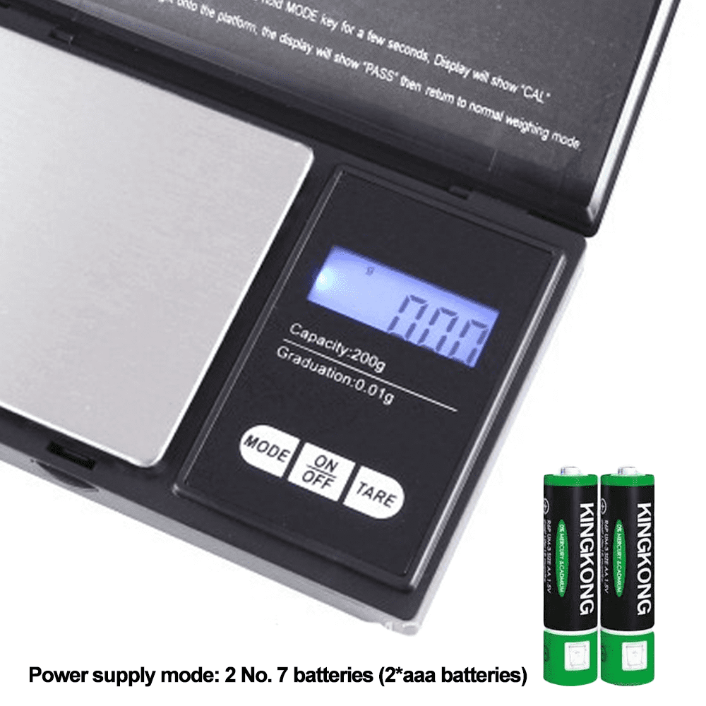 Digital Gram Scale , Small Jewelry Scale,Digital Weight Gram and Oz, Tare  Function Digital Herb Scale for Food, Mini Reptile,,200g/0.01g，G9888