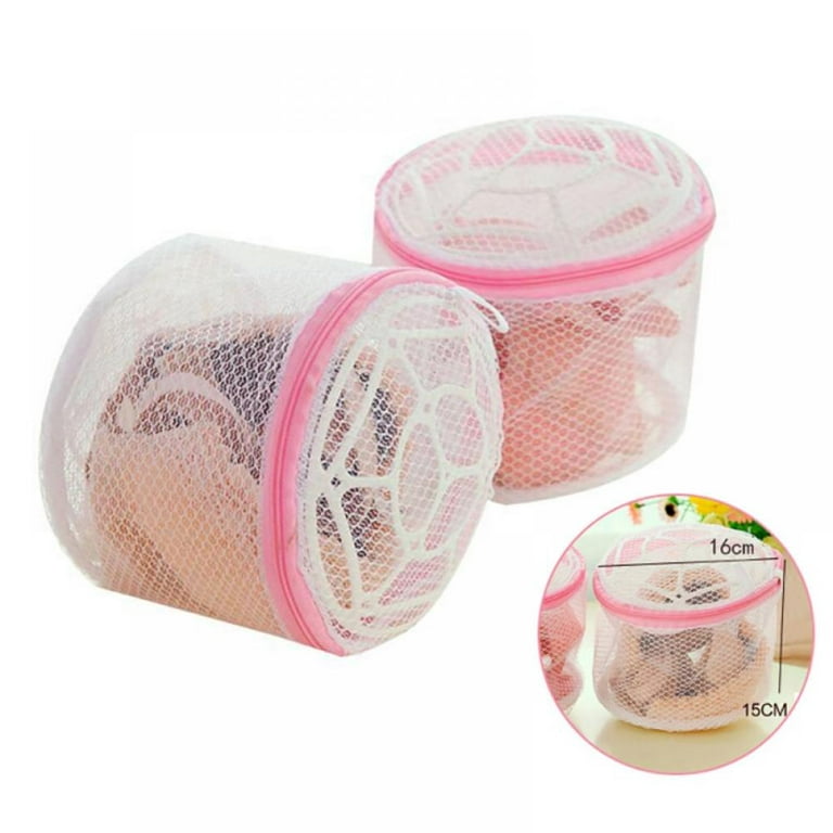 Mesh Laundry Bags with Zipper and Plastic Holder for Lingerie, Delicates,  Intimates, Panties, Lace, Underwear, Socks, Tights, Stocking, Washing  Machine 