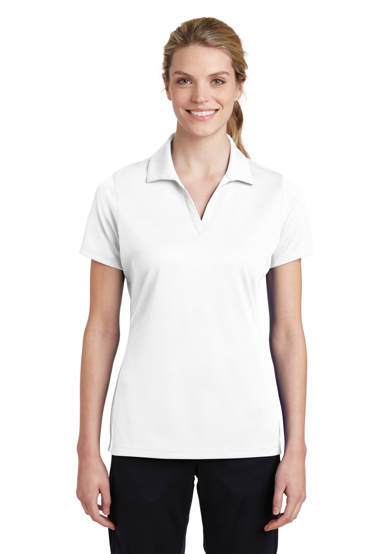 Womens Dri-Equip Short Sleeve Racer Mesh Polo Shirts in Size XS-4XL