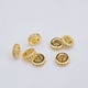 thumbnail image 3 of Jumpingount 10 piezas de DIY Beadwork Spacer Zircon decoración cuentas costura perlas joyería hacer artesanía decorativa Ropa, zapatos y accesorios Miscelánea Oro rosa Jumpingount AP016006-05, 3 of 6